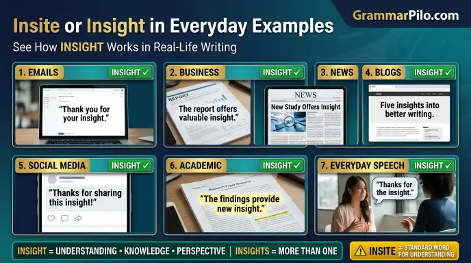 Insite or Insight in Everyday Examples