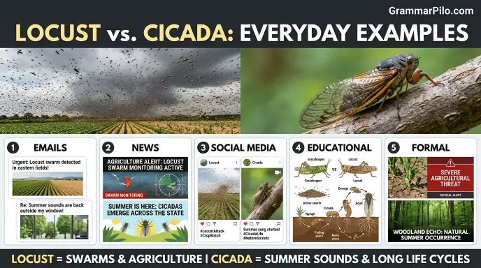 Locust or Cicada in Everyday Examples