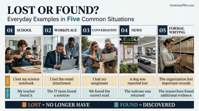 Lost or Found in Everyday Examples