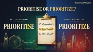 prioritise or prioritize