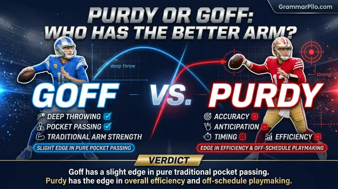 Purdy or Goff: Who Has the Better Arm?