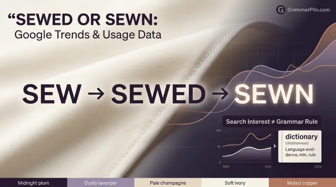 Sewed or Sewn: Google Trends & Usage Data