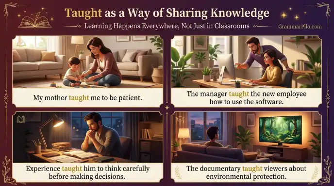 Taught as a Way of Sharing Knowledge