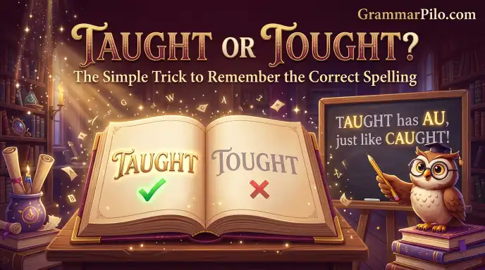 Taught or tought