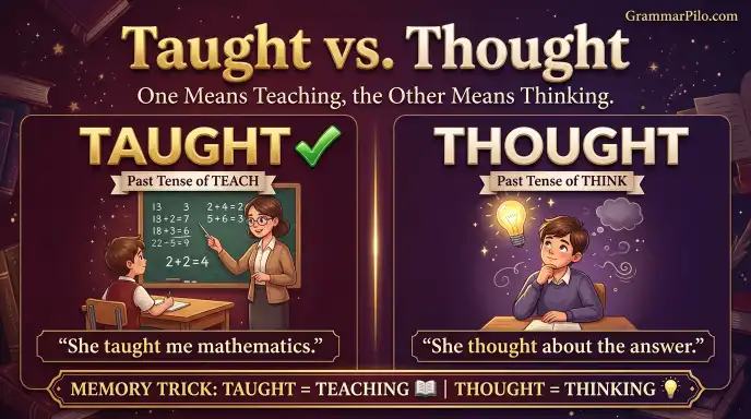 Taught vs. Thought
