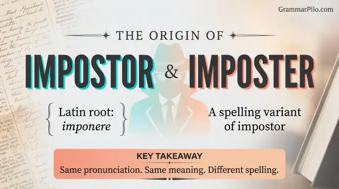 The Origin and History of Impostor and Imposter