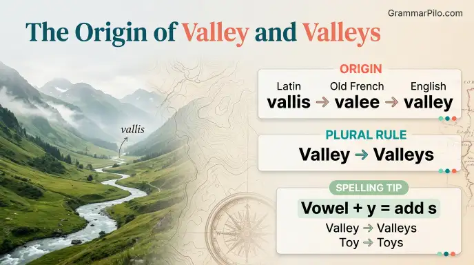 The Origin and History of Valley and Valleys