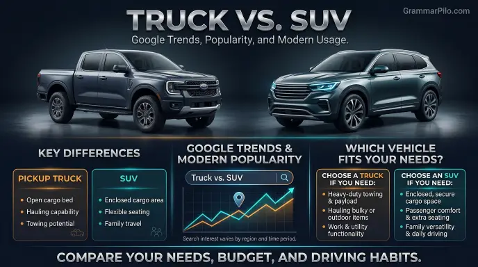 Truck vs. SUV: Google Trends and Modern Usage