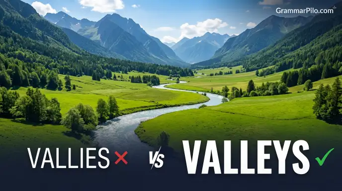 Vallies or Valleys